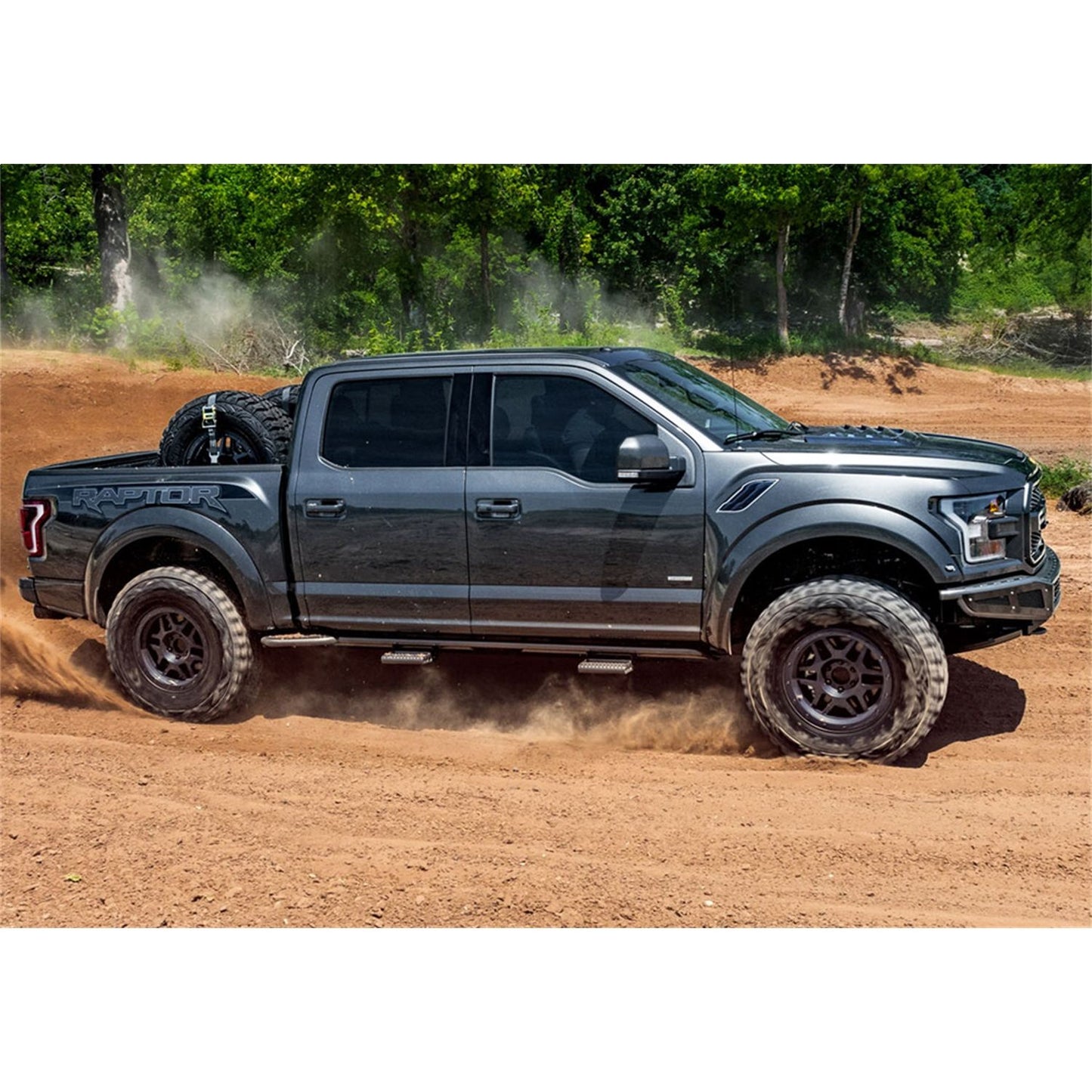 N-Fab | RKR Rails-Cab Len (2 Steps)-16-23 Tacoma Double-TX Blk | T154RKRCC