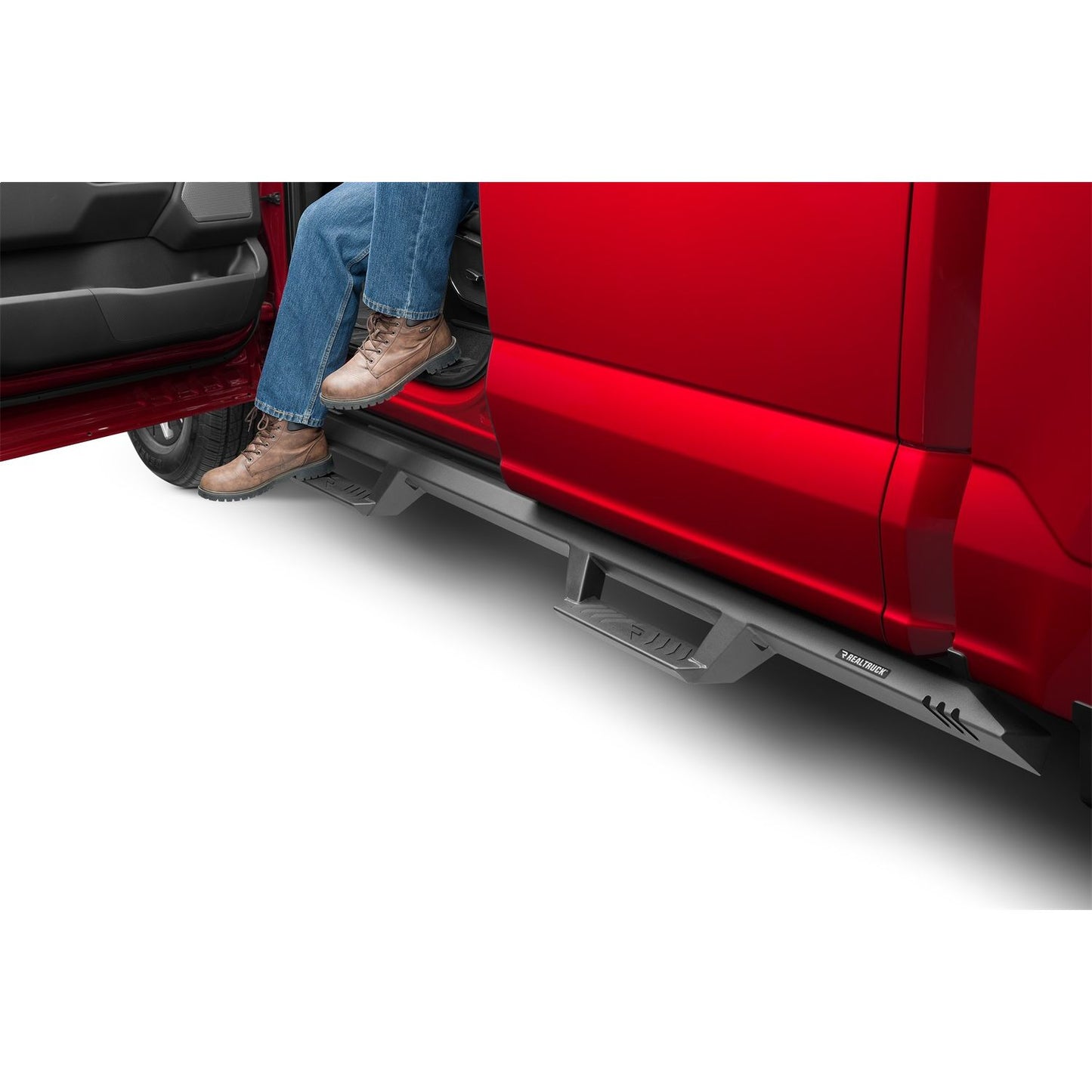 N-Fab | EpYx-Cab Len (2 Steps)-15-24F150/17-24Rptr SprCrw/17-24 F250/350/450 Crw-TXBlk | EXF15CC-TX