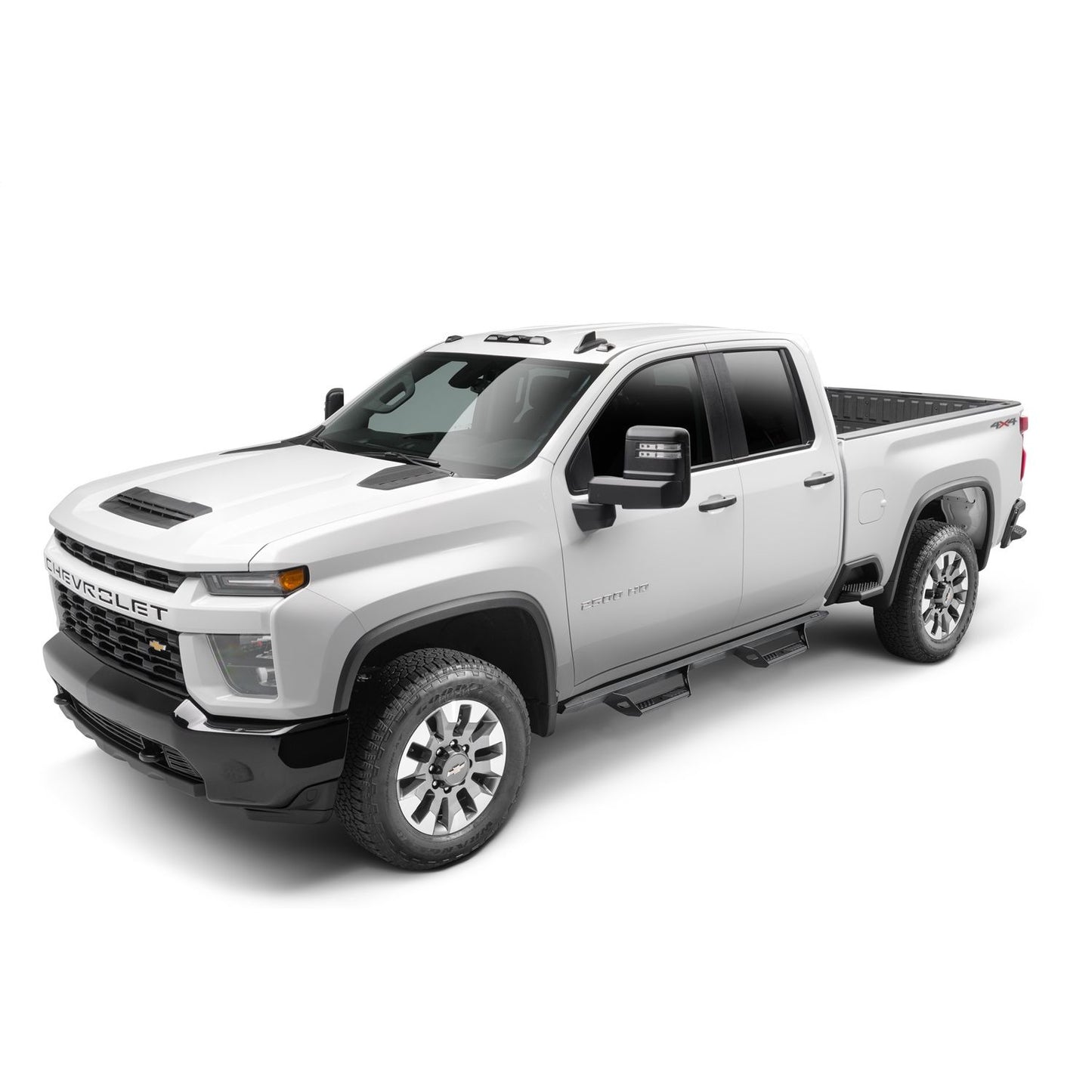 N-Fab | Predator Pro-Cab Len (2 Steps)-19(NewBody)-24Silv/Sierra1500/20-24HD Crw-TXBlk | PRC1980CC-TX