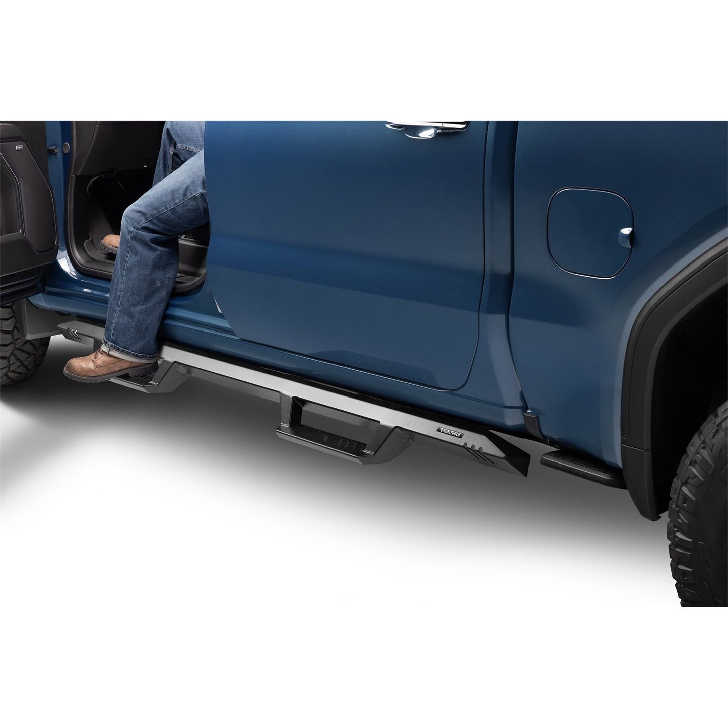 N-Fab | Predator Pro-Cab Len (2 Steps)-19(NewBody)-24Silv/Sierra1500/20-24HD Crw-TXBlk | PRC1980CC-TX