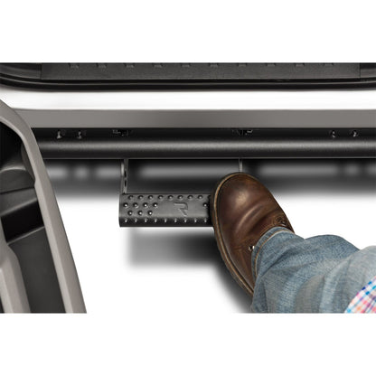 N-Fab | RKR Step Sys-Cab Len (2 Stp Mnts/2 Stps)-15-24 F150 SuperCrew-TX Blk | F154RKRCCS4