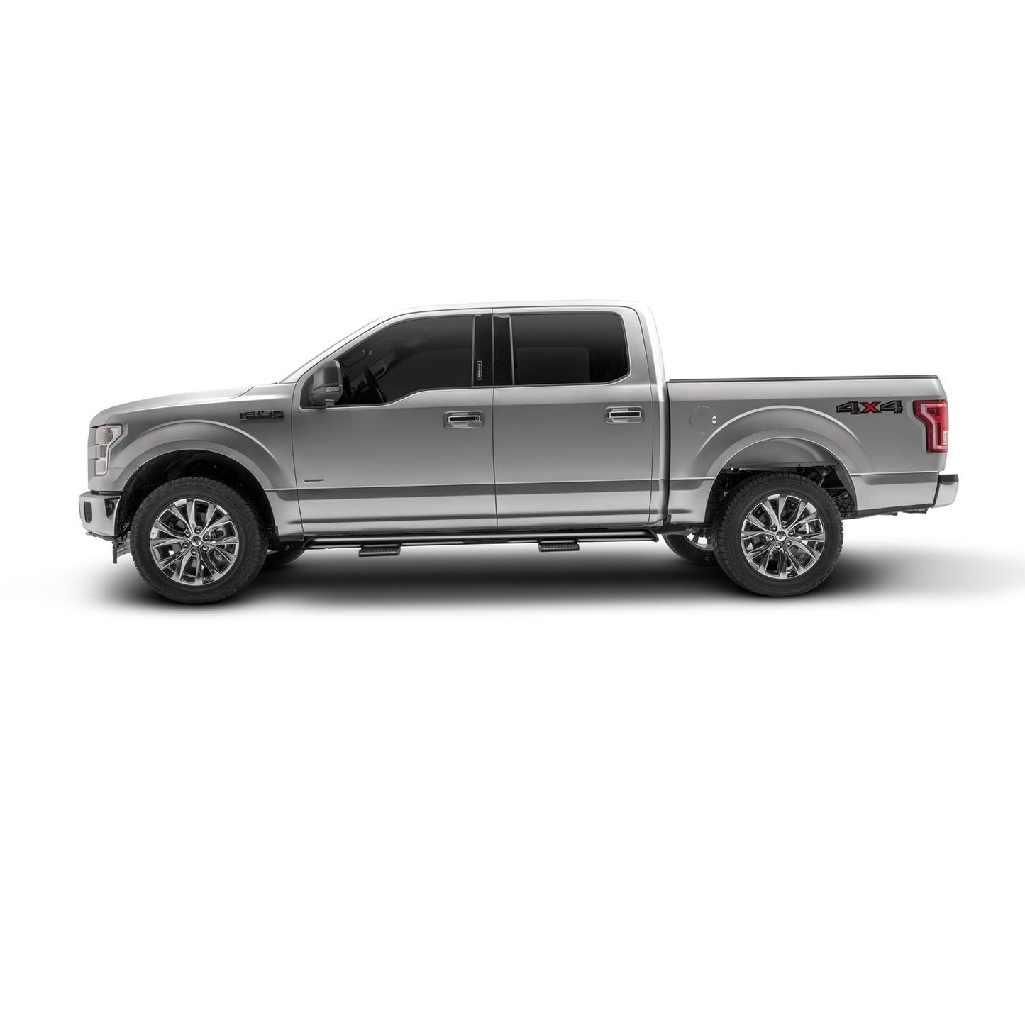 N-Fab | RKR Step Sys-Cab Len (2 Stp Mnts/2 Stps)-15-24 F150 SuperCrew-TX Blk | F154RKRCCS4