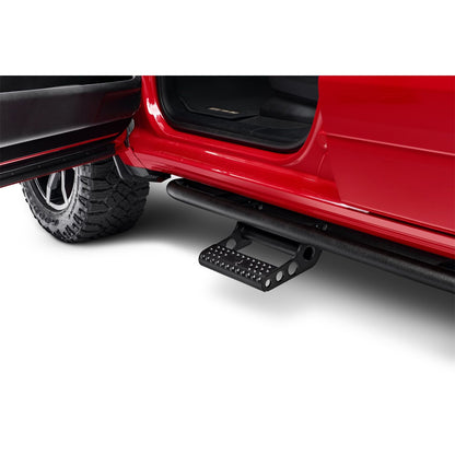 N-Fab | RKR Step Sys-Cab Len (2 Stp Mnts/2 Stps)-19-24 Ram 2500/3500 Crew-TX Blk | D204RKRCCS4