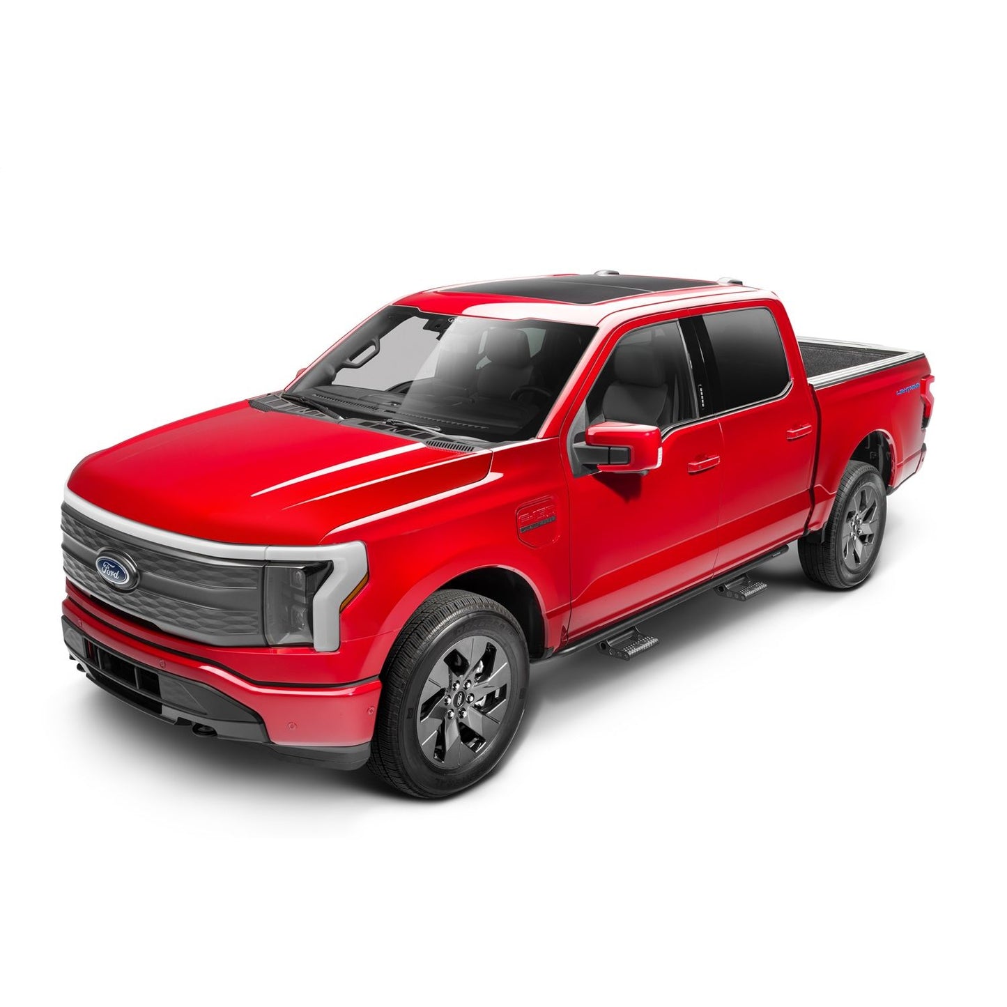 N-Fab | RKR Step Sys-Cab Len (2 Stp Mnts/2 Stps)-15-24 F150 SuperCrew-TX Blk | F154RKRCCS4