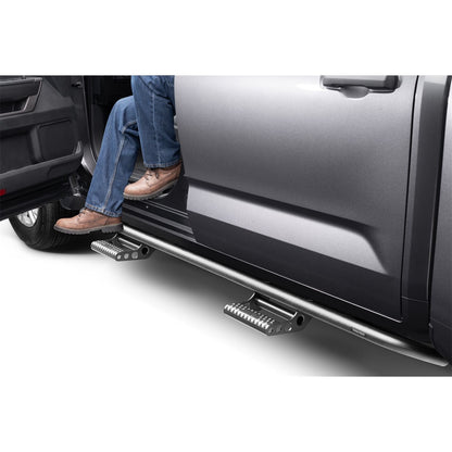 N-Fab | RKR Step Sys-Cab Len (2Stp Mnts/2Stps)-22-24 Tundra CrewMax-TXBlk | T224RKRCCS4