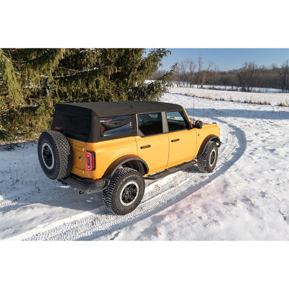 N-Fab | Roan-Full Len (2 Steps)-21-24 Ford Bronco 4-Dr-TX Blk | NBF214B-TX