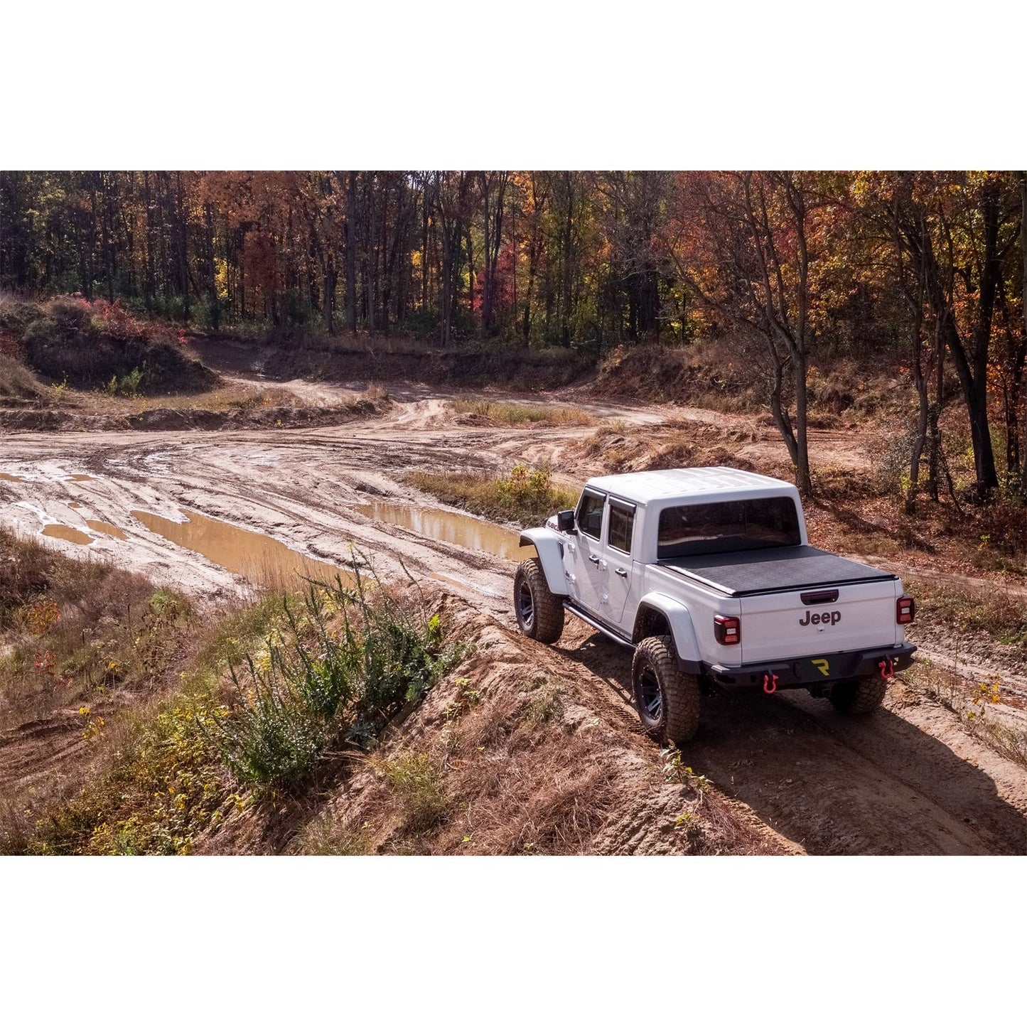 N-Fab | TrailSlider-Cab Len (2 Steps)-20-24 Gladiator-TX Blk | TSJ194-TX