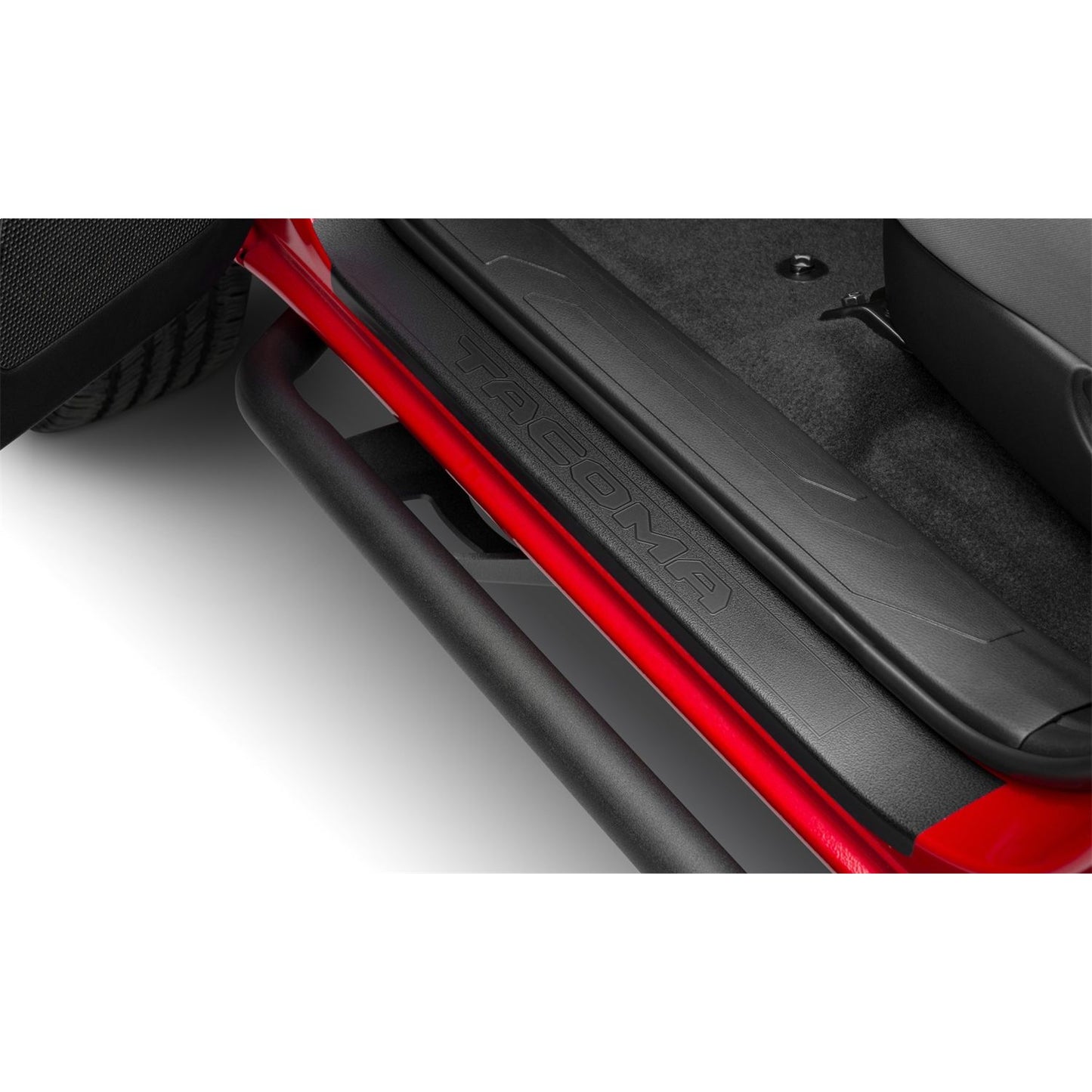 N-Fab | TrailSlider-Cab Len (2 Steps)-16-23 Tacoma Double-TX Blk | TST16CC-TX