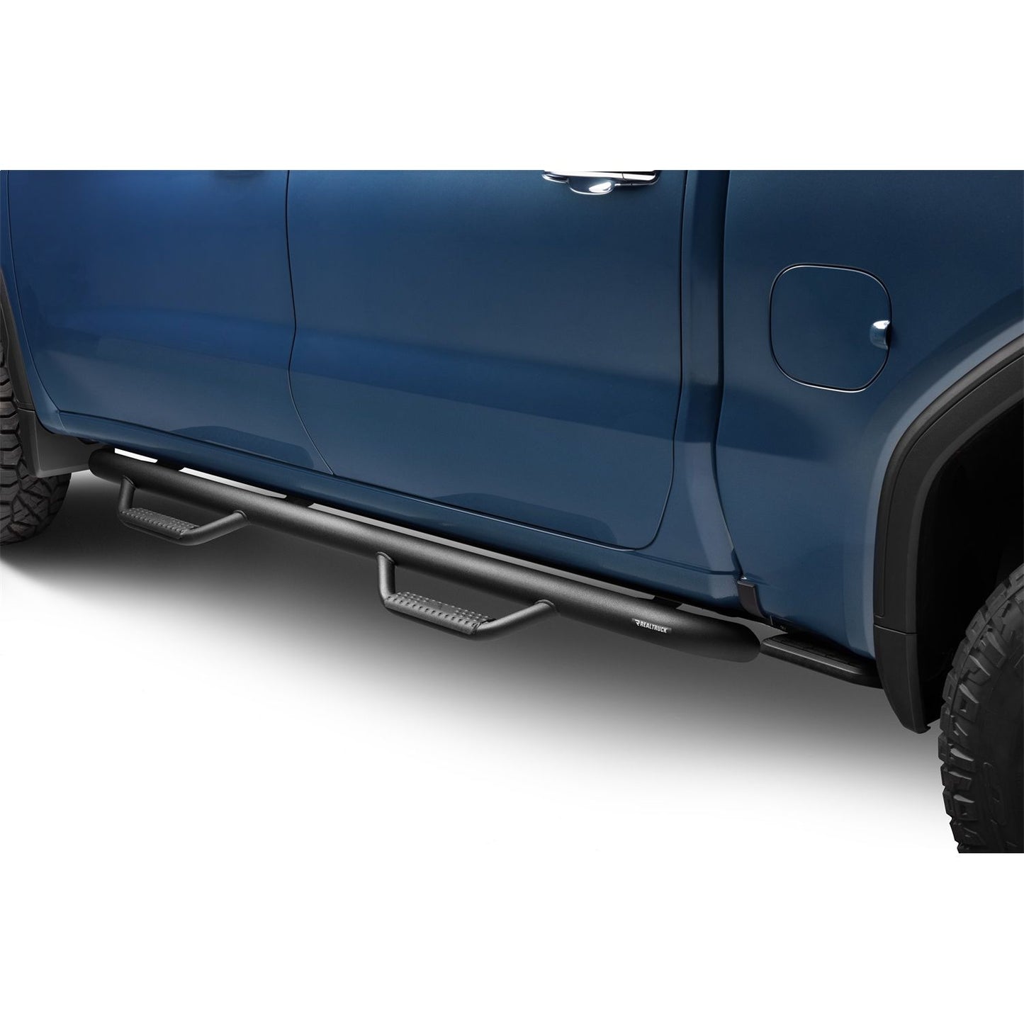 N-Fab | Nerf Step-Cab Len (2 Stps)-19(NewBody)-24 Silv/Sierra1500/20-24HD Crew-TXBlk | C1980CC-TX