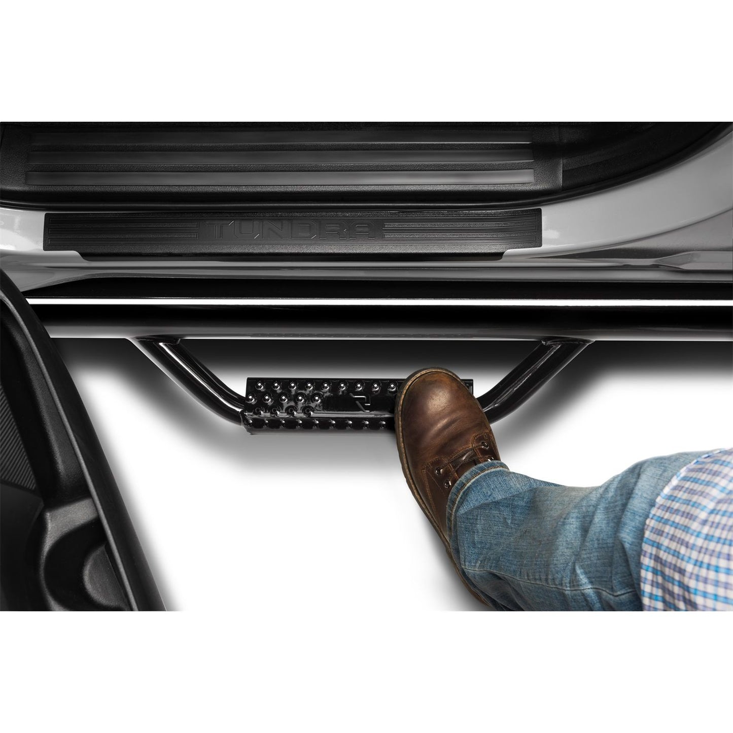 N-Fab | Nerf Step-W2W w/o Bed Acs (2 Stps)-05-23 Tacoma 5ft. Double Cab-Gloss Blk | T1678CC