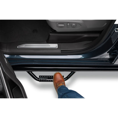 N-Fab | Nerf Step-W2W w/Bed Acs (3 Stps)-14-18 Silv/Sierra 5ft.9in. Crew-GlossBlk | C1495CC-6