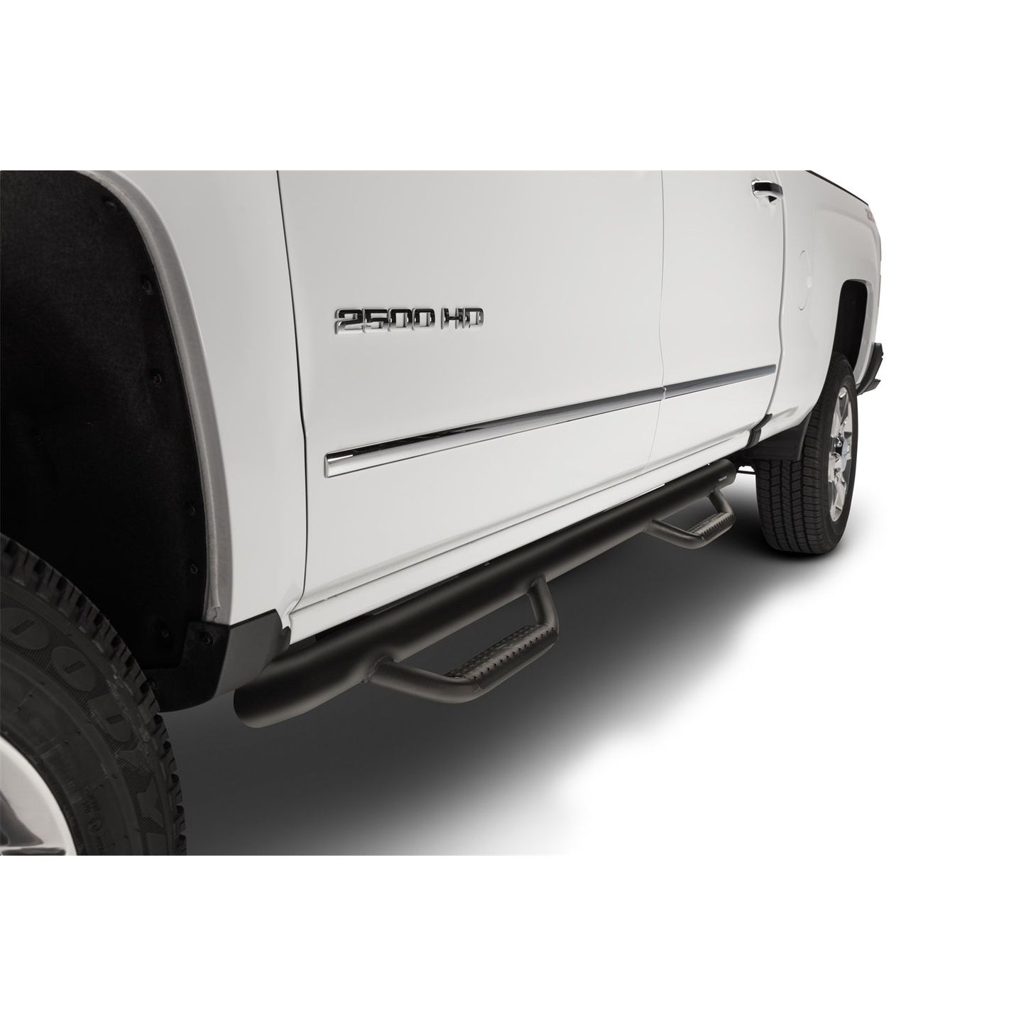 N-Fab | Nerf Step-Cab Len (2 Stps)-15-16 GM HD/17-19 GM HD Gas DBL Cab-TX Blk | C1573QC-TX