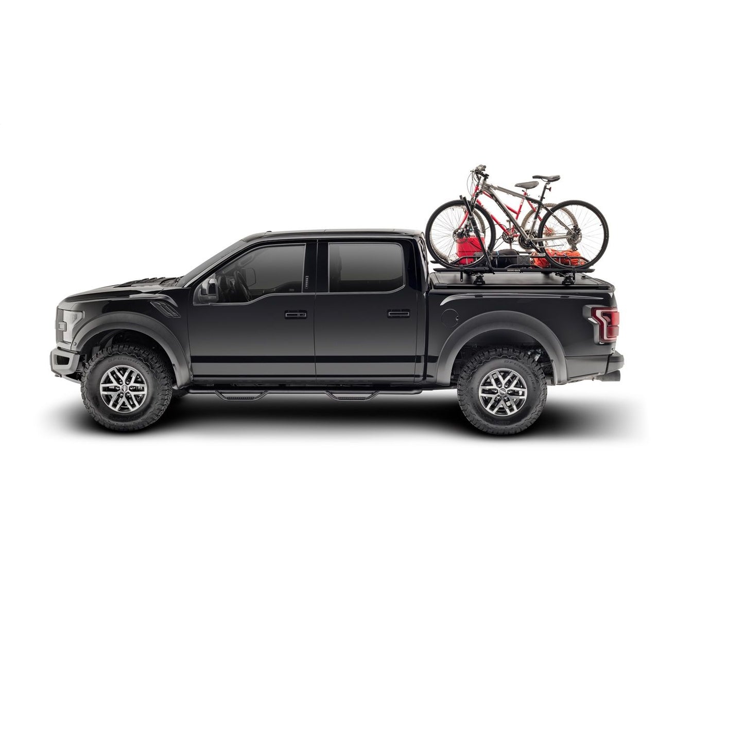 N-Fab | Nerf Step-Cab Len (2 Stps)-15-24 F150/17-24 Raptor SuperCrew-TX Blk | F1585CC-TX