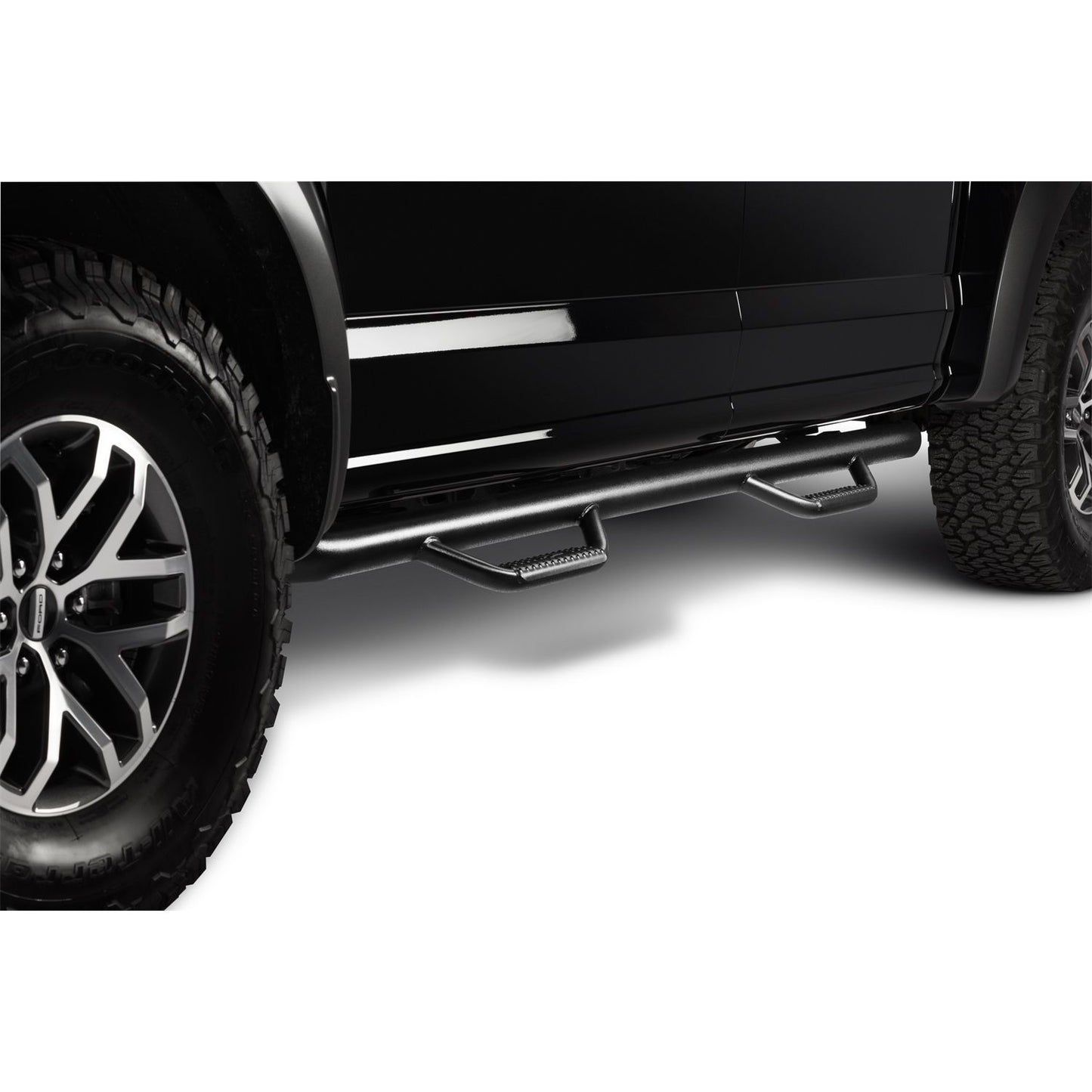 N-Fab | Nerf Step-Cab Len (2 Stps)-17-24 F250/350/450 Crew-TX Blk | F1785CC-TX