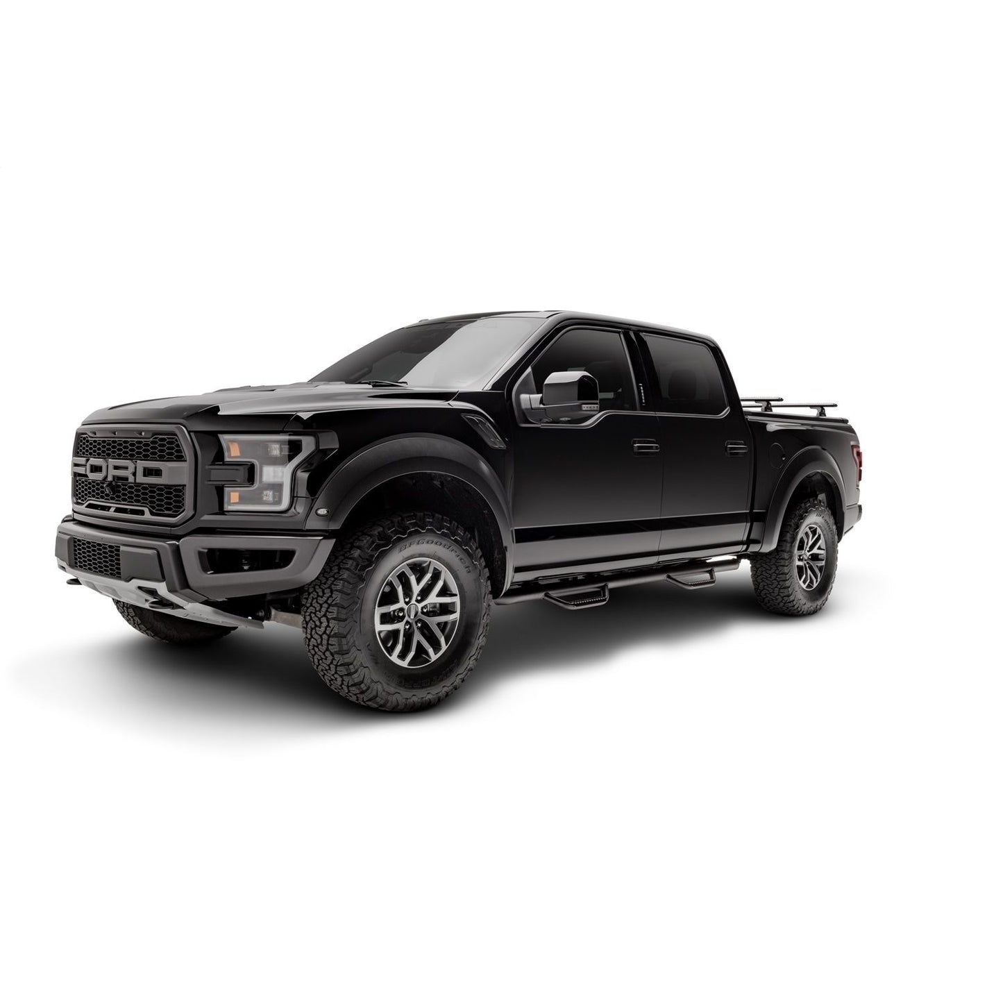 N-Fab | Nerf Step-Cab Len (2 Stps)-15-24 F150/17-24 Raptor SuperCrew-TX Blk | F1585CC-TX