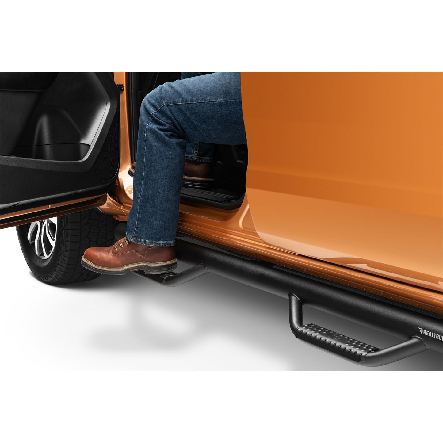 N-Fab | Nerf Step-Cab Len (2 Stps)-19-24 Ranger SuperCrew-TX Blk | F1981CC-TX