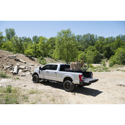 N-Fab | Podium LG-Cab Len (2 Steps)-99-16 F250/350/450/550 Crew-TX Blk | HPF9984CC-TX