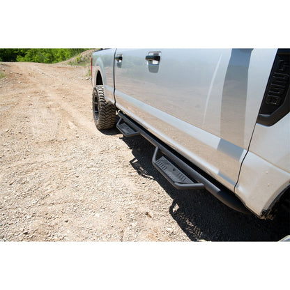 N-Fab | Podium LG-Cab Len (2 Steps)-99-16 F250/350/450/550 Crew-TX Blk | HPF9984CC-TX