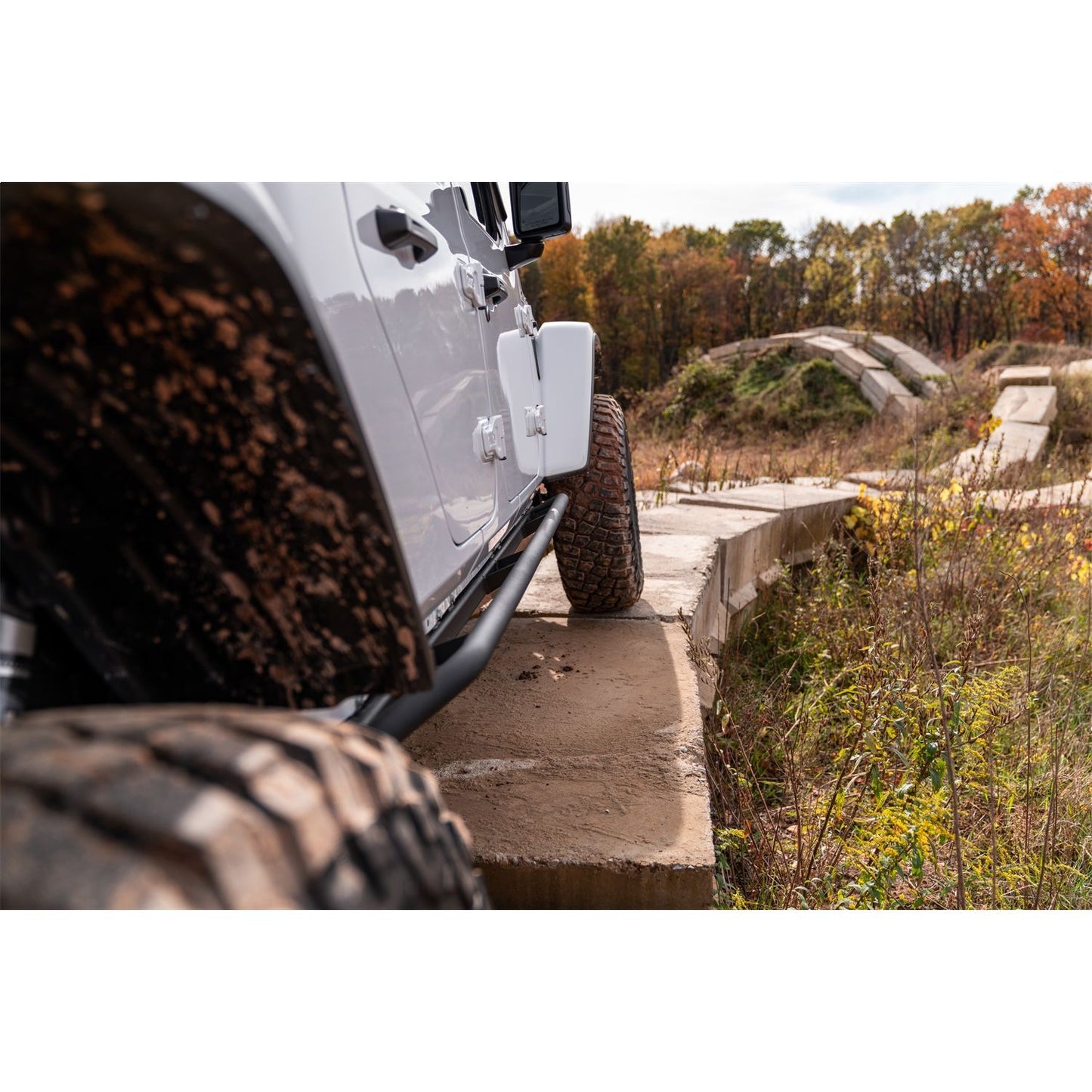 N-Fab | TrailSlider-Cab Len (2 Steps)-20-24 Gladiator-TX Blk | TSJ194-TX