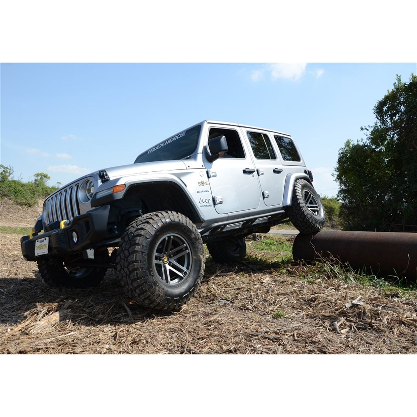 N-Fab | TrailSlider-Cab Len (2 Steps)-07-18 Wrangler JK 4Dr-TX Blk | TSJ074-TX