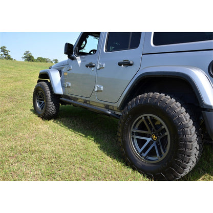 N-Fab | TrailSlider-Cab Len (2 Steps)-18-24 Wrangler JL 4Dr-TX Blk | TSJ184-TX