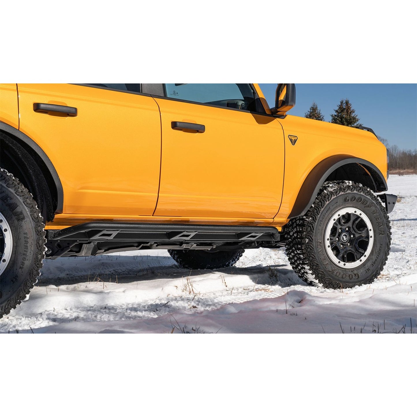 N-Fab | TrailSlider-Full Len (2 Steps)-21-24 Ford Bronco 4-Dr-TX Blk | TSF214B-TX