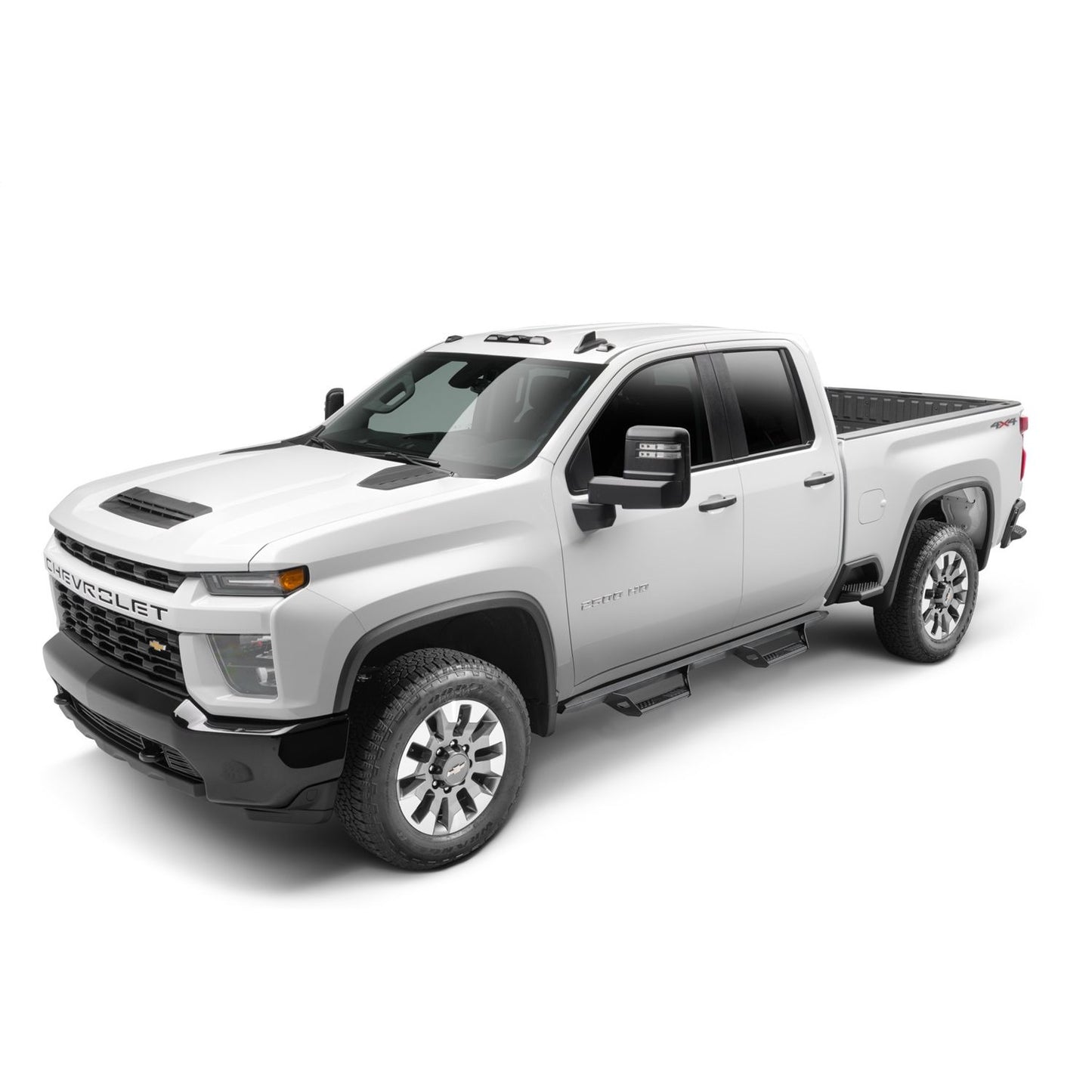 N-Fab | Predator Pro-Cab Len (2Steps)-19(NewBody)-24 Silv/Sierra1500/20-24HD Dbl-TXBlk | PRC1971QC-TX