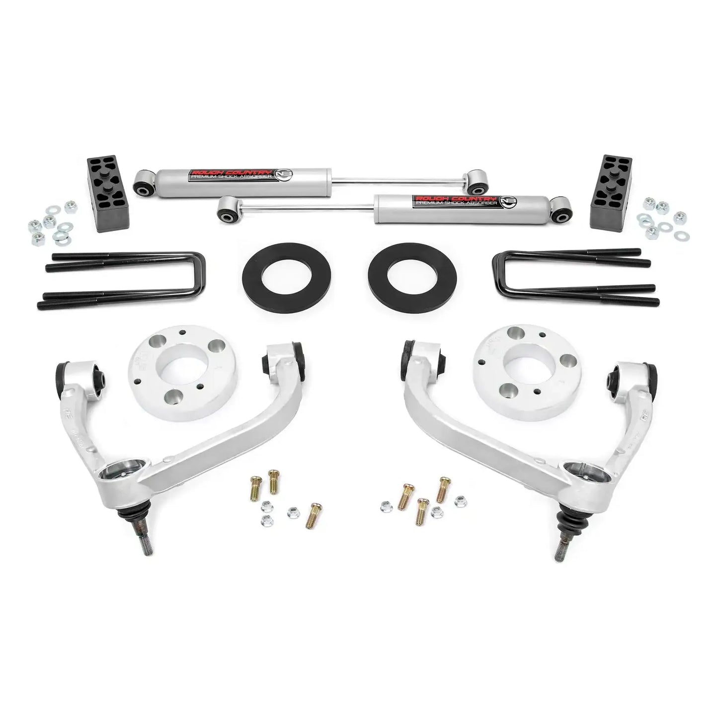 Rough Country Aluminum 3" Lift Kit - Ford F-150 4WD (2014-2020)