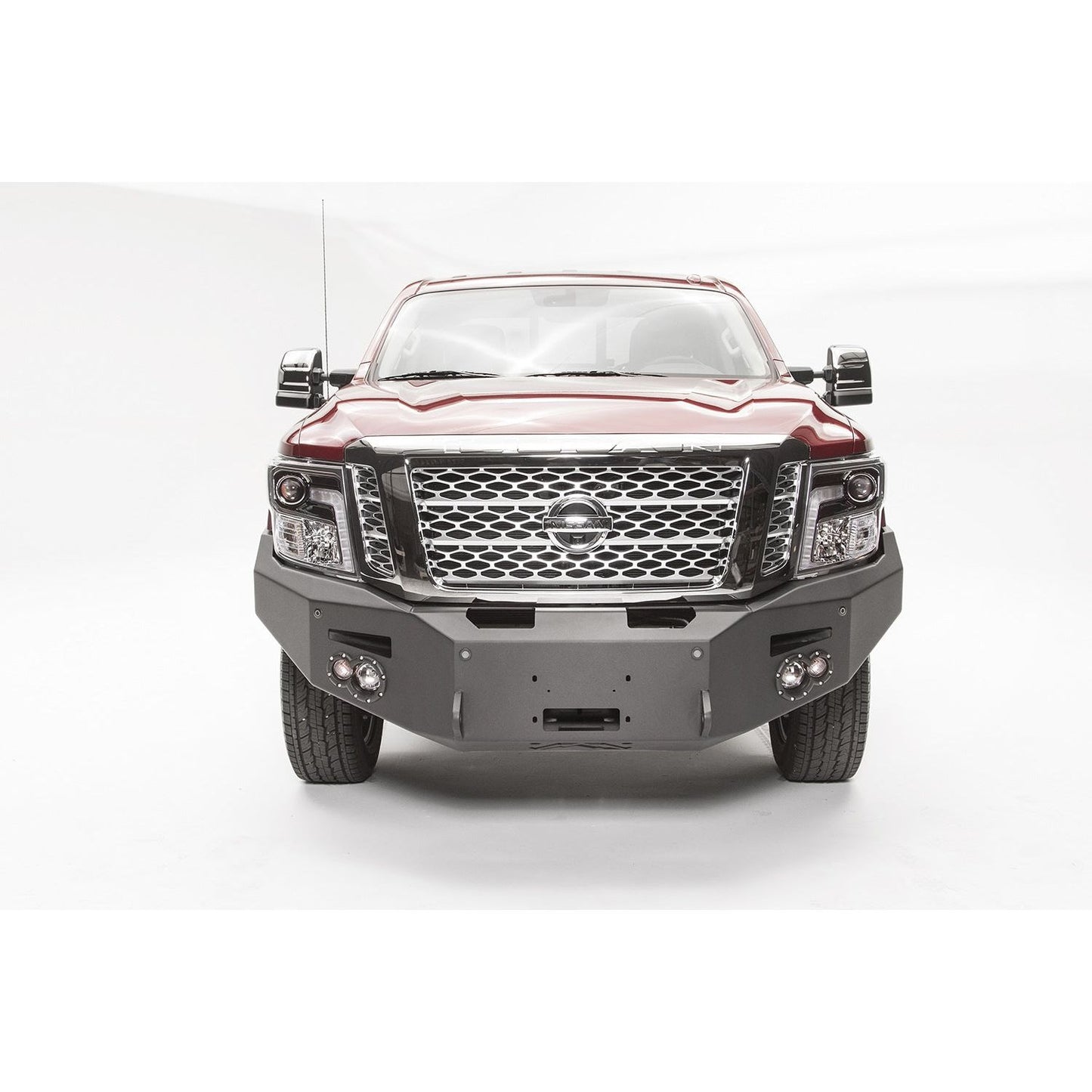 Fab Fours Premium Winch Front Bumper 2 Stage Black Powder Coated w/No Guard l NT16-F3751-1