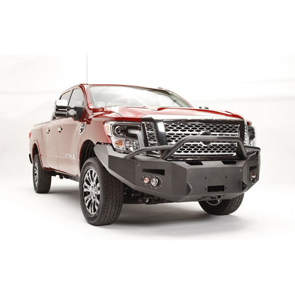 Fab Fours Premium Winch Front Bumper 2 Stage Black Powder Coated w/Pre-Runner Guard l NT16-F3752-1