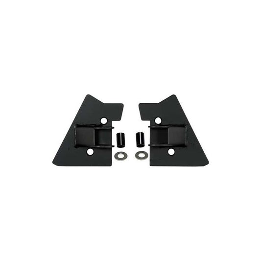 RUGGED RIDGE MIRROR RELOCATION BRACKET PAIR, BLACK, 97-02 WRANGLER WITH HALF OR FULL DOORS 11025.02