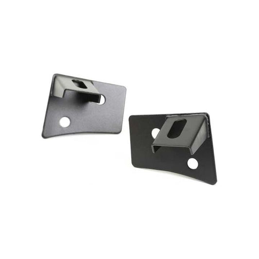 RUGGED RIDGE WINDSHIELD AUX LIGHT BRACKETS, TEXT. BLK, 07-18 JK 11027.04