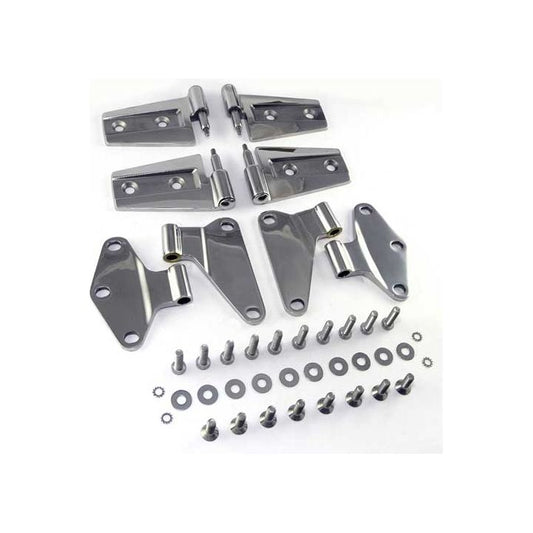 Rugged Ridge Door Hinge Kit Stainless 2007-2018 Jeep Wrangler JK - 4-Door - 11111.20