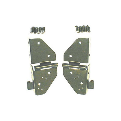 RUGGED RIDGE WINDSHIELD HINGES, 76-95 JEEP CJ & WRANGLER, BLACK 11209.01