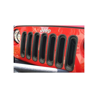 RUGGED RIDGE GRILLE INSERT SET BLACK JK WRANGLER 07-18 11306.3