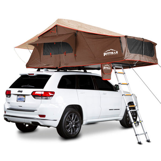 AIRBEDZ SOFTSHELL ROOFTOP TENT MAX1.9 COFFEE BROWN W/ORANGE TRIM PPI-TNT_MAX1.9CBO_KO