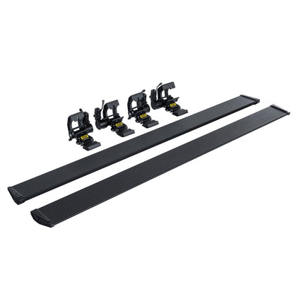 Smittybilt Command Series Dual-Motor Auto Steps Matte Black Capacity 600 lbs. Integrated Led Lights I PWD5002