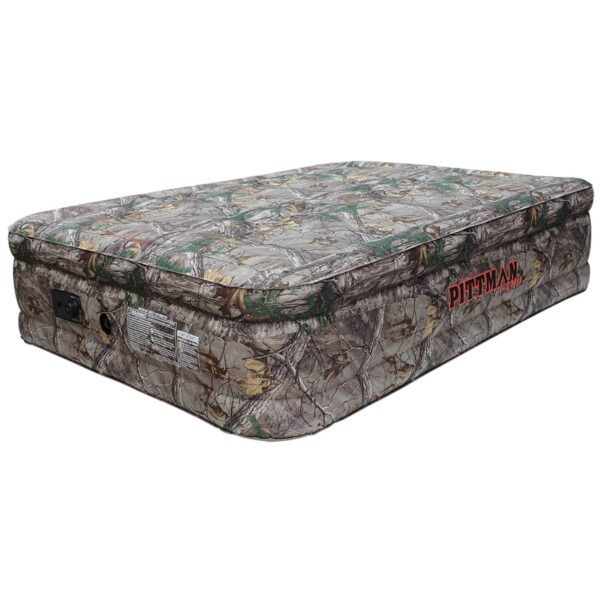 AIRBEDZ QN REALTREE CAMO FABRIC XTREME 20IN W/BUILT-IN ELEC AIR PUMP, PREM FABRIC INDOOR AIR MAT PPI-CMO_XTREME20