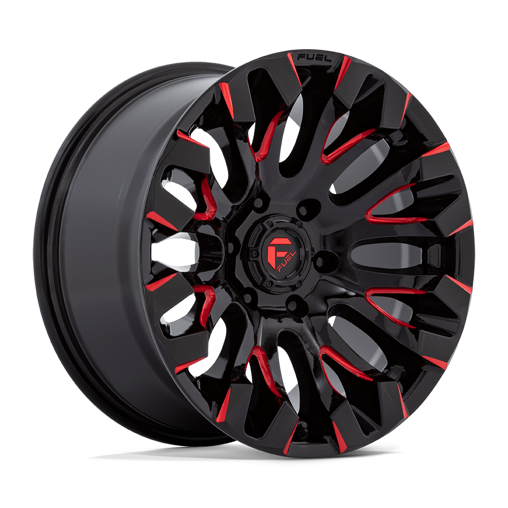 Fuel 1PC D829 QUAKE GLOSS BLACK MILLED RED TINT