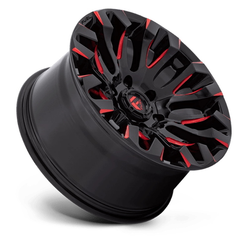 Fuel 1PC D829 QUAKE GLOSS BLACK MILLED RED TINT