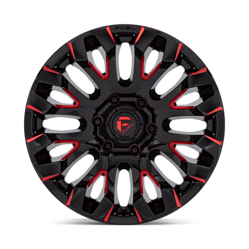 Fuel 1PC D829 QUAKE GLOSS BLACK MILLED RED TINT