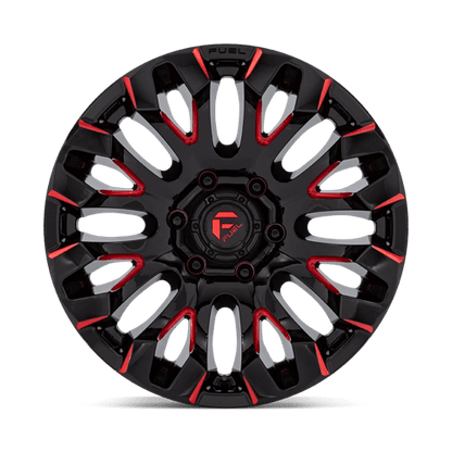 Fuel 1PC D829 QUAKE GLOSS BLACK MILLED RED TINT