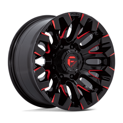 Fuel 1PC D829 QUAKE GLOSS BLACK MILLED RED TINT