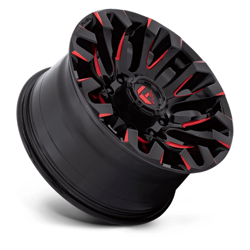 Fuel 1PC D829 QUAKE GLOSS BLACK MILLED RED TINT