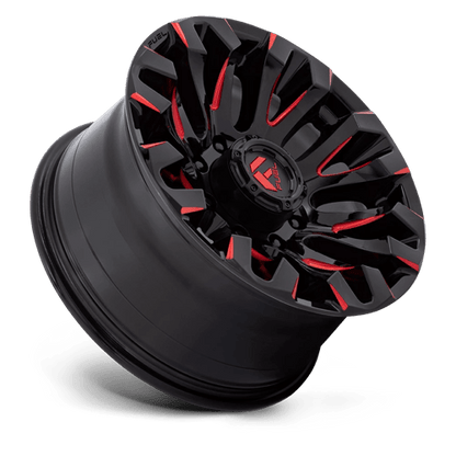 Fuel 1PC D829 QUAKE GLOSS BLACK MILLED RED TINT