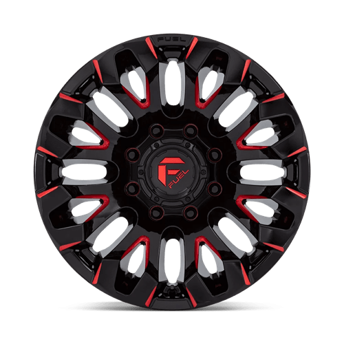 Fuel 1PC D829 QUAKE GLOSS BLACK MILLED RED TINT