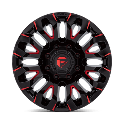 Fuel 1PC D829 QUAKE GLOSS BLACK MILLED RED TINT