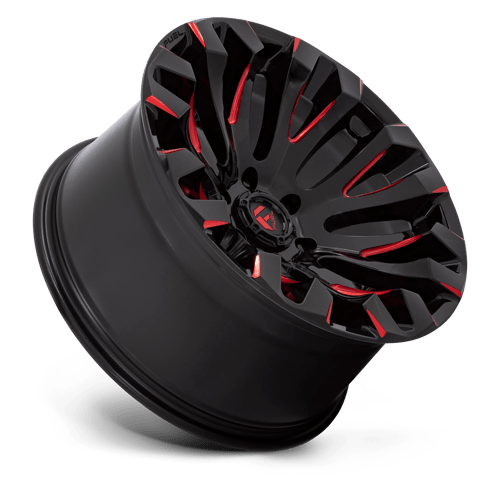 Fuel 1PC D829 QUAKE GLOSS BLACK MILLED RED TINT