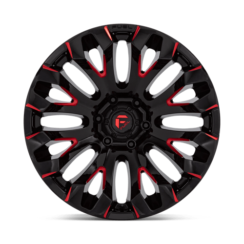 Fuel 1PC D829 QUAKE GLOSS BLACK MILLED RED TINT