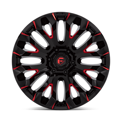 Fuel 1PC D829 QUAKE GLOSS BLACK MILLED RED TINT